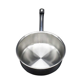 Chảo Xào Sauteuse Inox Quantum-Pro Cán Dài 2L Đường Kính18cm Kèm Nắp