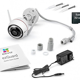 Camera IP wifi Ezviz Cs-CV310 (C3W) báo động kèm thẻ nhớ 32GB Sandisk - Hàng chính hãng