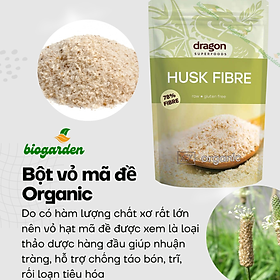 Vỏ hạt mã đề (Psyllium husk) hữu cơ 150gr - Dragon Superfoods