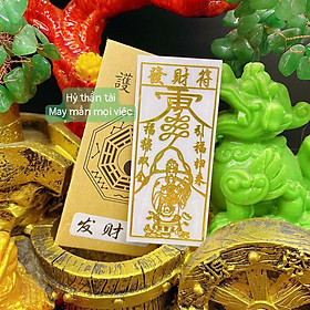 Mua Linh Phù HỶ THẦN TÀI may mắn    linh phù dán điện thoại đẹp lung linh