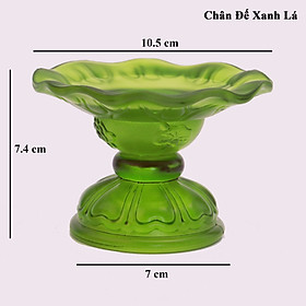 Đèn Nến Điện Tử Hoa Sen Thủy Tinh Nhiều Màu, Dùng Trang Trí Để Ban Thờ Cúng