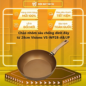 Chảo nhôm sâu chống dính đáy từ 28 cm Visions VS-WP28-AB/JP - Hàng chính hãng( Chỉ giao HCM)
