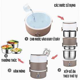 Hộp Cơm Giữ Nhiệt 3 Tầng Ruột INOX 304 Cao Cấp, Ca Mèn Đựng Cơm Hâm Nóng Văn Phòng Siêu Cấp, Hộp Cơm Giữ Nhiệt Đa Năng