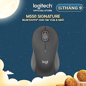 Chuột không dây Logitech M550 / M550L Signature - SmartWheel- Silent - Hàng Chính Hãng - M550L - Màu Đen