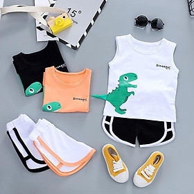 Bộ ba lỗ khủng long dinosour đáng yêu cho bé trai 8-18kg