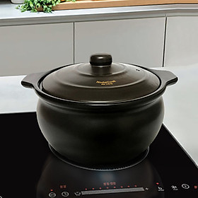 Mua Nồi đất bếp từ NodaCook Bát Tràng bằng sứ tráng men đen 3 lít - Hàng chính hãng