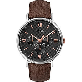 Timex Men's Southview Multifunction 41 mm Leather Strap Watch