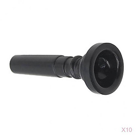 10x Musical Instrument Trumpet Mouthpiece for Trumpet Woodwind Black