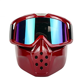 Vintage Motorcycle Helmet TPU Mask Retro Motorcycle Helmet Mask Goggles