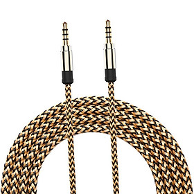 3.5mm Jack Audio Cable Nylon Braided Car Male To Male AUX Cable 1.5m