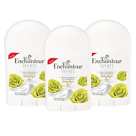 Bộ 3 Sáp khử mùi trắng da Enchanteur Delightful 40g*3