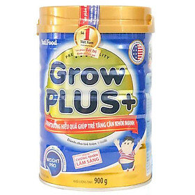 Sữa Nutifood  Grow Plus+ xanh 900G – Tăng cân khỏe mạnh cho trẻ thiếu cân còi cọc từ 1 tuổi trở lên