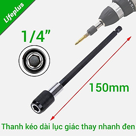 Mua Thanh kéo dài lục giác thay nhanh đầu khía đen