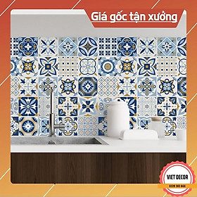 Decal Gạch Bông C17 - Set 30 ô 20x20cm - Decal Dán tường, Dán bếp, Trang trí nhà cửa