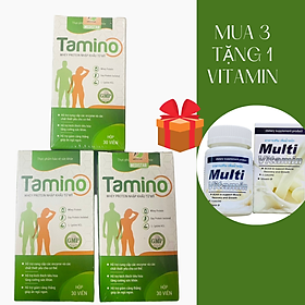 Set 3 Hộp Tăng Cân TAMINO Hỗ Trợ Ăn Ngon Ngủ Ngon, Tăng Cường Sức Khoẻ, Cải Thiện Cân Nặng