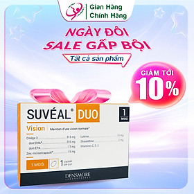 Vitamin Bổ Mắt Cao Cấp Từ Pháp Suvéal Duo: Chống Tia Sáng Xanh, Giảm Tổn Thương Mắt Do  Quá Trình Oxh Trong Học Tập, Làm Việc, Tuổi Tác, Phòng Ngừa Và Hỗ Trợ Điều Trị Đục Thủy Tinh Thể, Thoái Hóa Điểm Vàng 