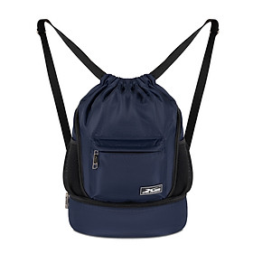 Balo dây rút thể thao xanh đen Xbags Wisdom Xb 6005, Chất liệu chống thấm nước hiệu quả, Chống tia UV