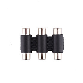 Bộ Ba Jack Tiếp Nối Âm Thanh Đầu Cái RCA AV Sang Đầu Cái Coupler