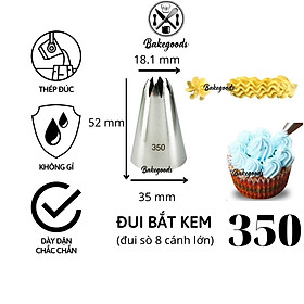 Mua Đui bắt kem 350  Đuôi bắt hoa trang trí bánh  đui bắt bánh quy bằng thép không gỉ đúc liền khối dày dặn  cứng cáp