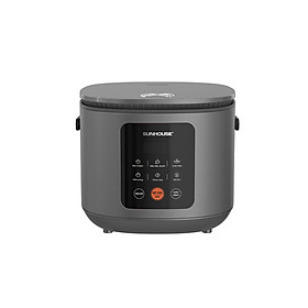 Nồi cơm điện tử 1.5L Sunhouse SHD8825 - 700W, 6 chức năng, Hẹn giờ nấu 24h, Chống dính Daikin 2 lớp, Lòng nồi 1.2mm - Hàng chính hãng