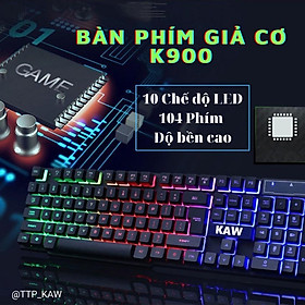 Bàn phím gaming GIẢ CƠ, Bàn Phím Máy Tính Có Dây Tích Hợp Đèn Led nhiều