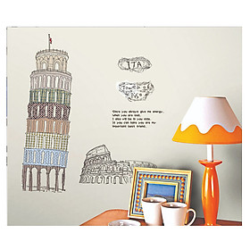 Decal tháp nghiêng pisa PK387