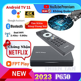 Hình ảnh FPT Play Box 2023 mã P650 – box Android Tốt Nhất VN - Miễn Phí Xem Truyền Hình - ROM Android TV -  Hàng chính hãng