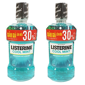Bộ Đôi Nước Súc Miệng Hương Bạc Hà Listerine Cool Mint (750ml/ Chai) - 8850007800071