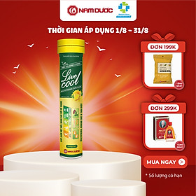 Viên sủi năng lượng Livecool tuýp 16 viên (4g/viên) hương cam hỗ trợ giảm mệt mỏi, tăng sức đề kháng.