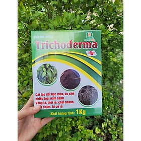 Nấm Trichoderma dùng trộn phân, ủ phân, rãi gốc giúp ngừa bệnh, tốt đất, phân hủy rác thải thực vật hộp 1kg