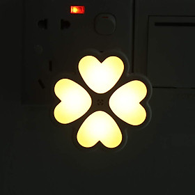 Mua SIÊU RẺ Đèn ngủ cảm biến tự tắt tự sáng hoa bốn lá ( hình ảnh sản phẩm thực tế)