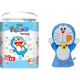 Tã Quần Goo.N Gói Siêu Đại Size XXL42 (15kg ~ 25kg) + Tặng Con Rối Doremon