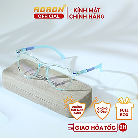 Kính Trẻ Em Aoron, Mắt Kính Chống Ánh Sáng Xanh Bảo Vệ Thị Lực Cho Bé Trai/Bé Gái 5-13 Tuổi Khung Silicone Dẻo Bền, Kiểu Dáng Dễ Thương- AK070