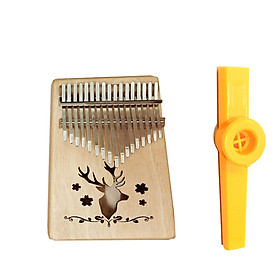 Mua Đàn Kalimba 17 Phím Gỗ Mahogany Tuần Lộc Tặng Kèn Kazoo