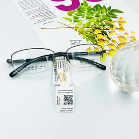 GỌNG KÍNH NAM NỮ, DẼO, PHOM CHỮ NHẬT, CHÍNH HÃNG ESSENTIALS E40012M-L.GUN