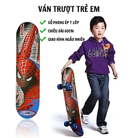 Ván trượt trẻ em gỗ phong ép 7 lớp, 60cm Sothing- Hàng chính hãng