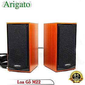 Mua Loa vi tính  2.0  loa gỗ LOYFUN M22-hàng chính hãng