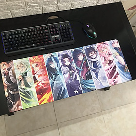 Miếng Lót Chuột, Bàn Di Chuột, mouse pad anime Kimetsu no Yaiba - Diệt Qủy Cứu Nhân cỡ lớn (80x30x0.3)