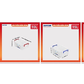 Mua Thùng nhựa trong chữ nhật Duy Tân 10L-15L