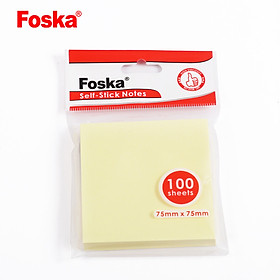 Combo 5 Tập Giấy note vàng 3x4 Foska G3040