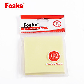 Combo 5 Tập Giấy note vàng 3x5 Foska G3050