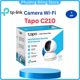 Camera Wifi TP-Link Tapo C210 Độ Phân Giải 3MP Lưu trữ 256GB Giám Sát An Ninh - Hàng Chính Hãng