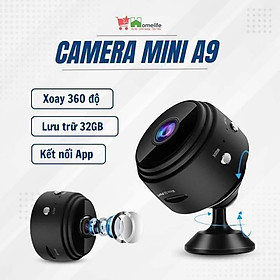 Mua CAMERA THÔNG MINH MINI A9 HỒNG NGOẠI SOI NGÀY ĐÊM #giá 99k  -------  Công Nghệ AI  FULL HD 4K Đặc điểm: - Phát hiện chuyển động - Độ phân giải HD 1080P cho chất lượng hình ảnh rõ nét hơn - Kết nối wifi không dây xem trực tiếp trên điện thoại
