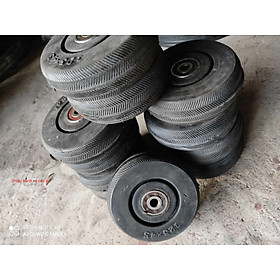 Mua Bánh xe đẩy hàng 125mm (đã có bi) Bánh xe cao su BXCS125 shop Bánh xe cao su