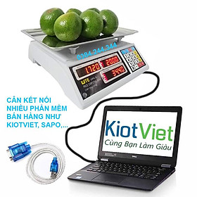 Mua Cân tính tiền - Cân điện tử UTE UPA-Q 30kg  lựa chọn kết nối phần mềm bán hàng Kiotviet  Sapo hoặc máy in tem dan - PM-Kiotviet  Sapo