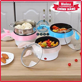 Mua Nồi Lẩu Điện Đa Năng Modosa Kèm Giá Hấp Tiện Dụng 18Cm  Nồi Lẩu Hấp Mini 2 Tầng Cao Cấp - Hàng Chính Hãng
