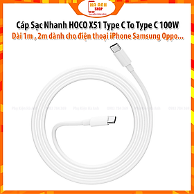 Mua Cáp Sạc Nhanh HOCO X51 Type C 100W hàng chính hãng