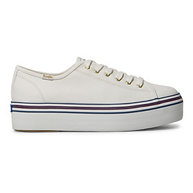 Giày Keds Nữ- Triple Up Varsity Canvas White- KD066389