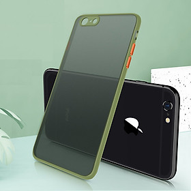 Ốp lưng trong nhám viền Shield Matte Color bảo vệ camera cho iPhone 6 Plus