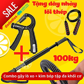 gậy lò xo, Gậy tập cơ tay, Gậy bẻ tập cơ tay lò xo đàn hồi Titan 10kg, 20kg, 30kg, 40kg, 50kg, 60kg kháng lực tập gym, gậy lò xo 100kg màu vàng - [10kg] Gậy Bẻ Lò Xo 10Kg Cho Trẻ Em - Hàng chính hãng dododios